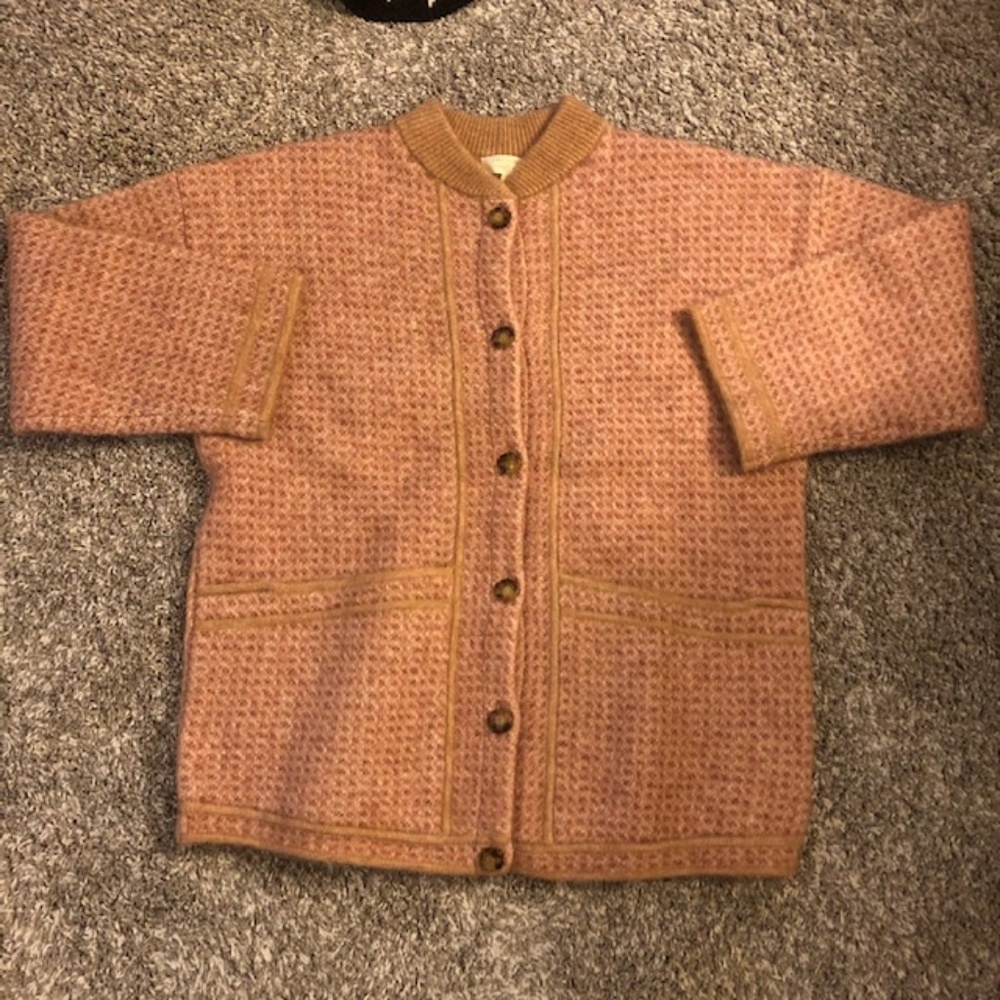 SEZANE Nathael Jacket Camel Sz Medium - Picture 3 of 6